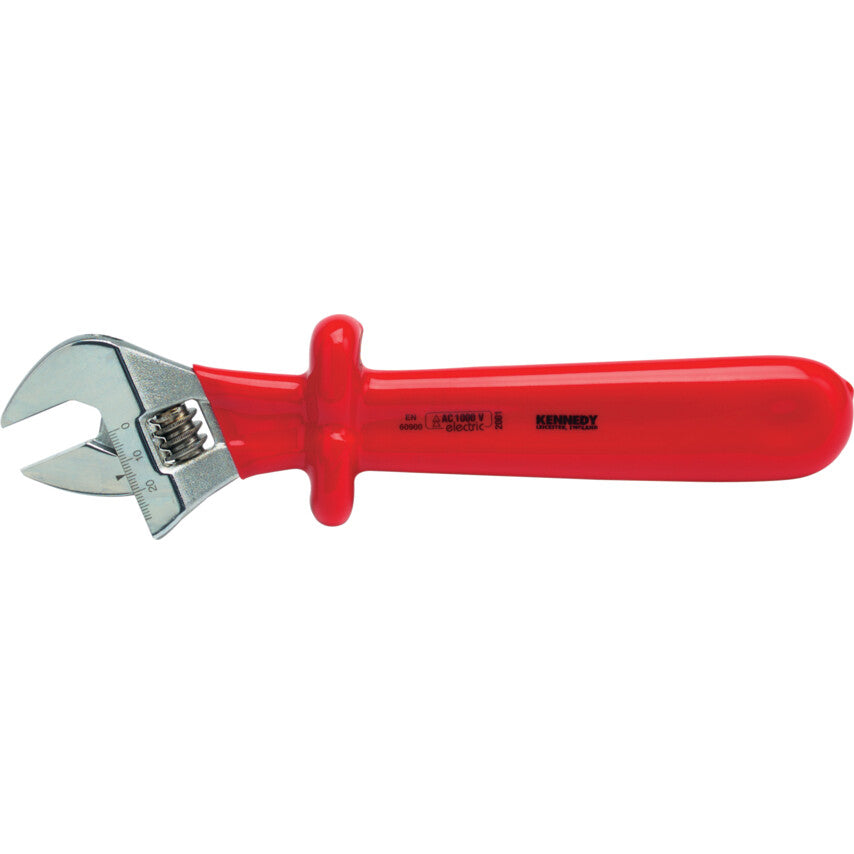 Kennedy-Pro 200mm Insulated Adjustable Wrench/Shifting Spanner, 1000V | KEN5346080K