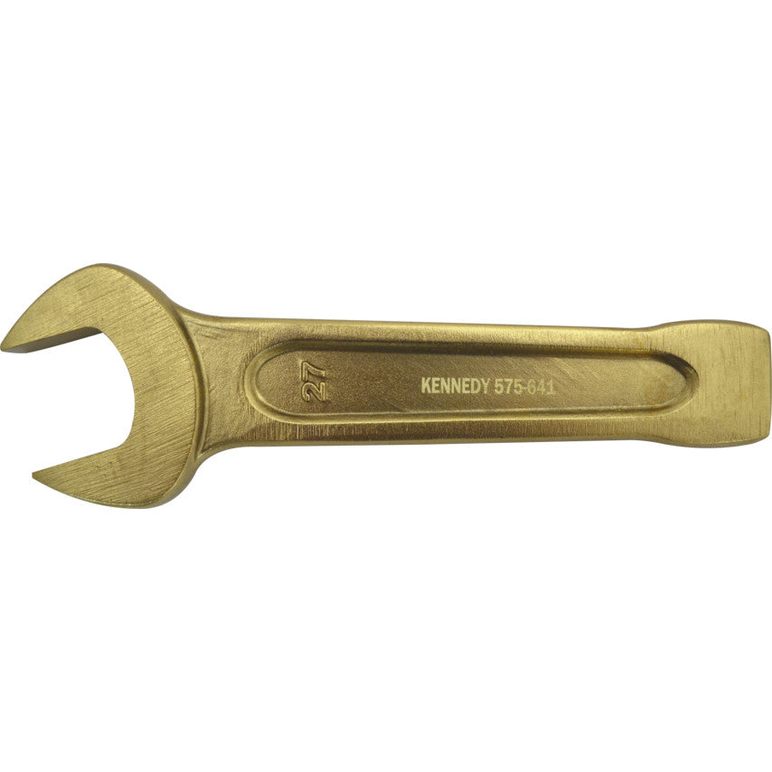 Kennedy-Pro 27mm Anti-Spark Single End Open Jaw Slogging Spanner, Al-Br | KEN5756410K