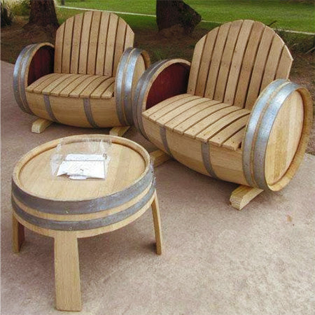 Wine barrel furniture