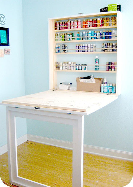 Drop-down Workbench or Craft Table