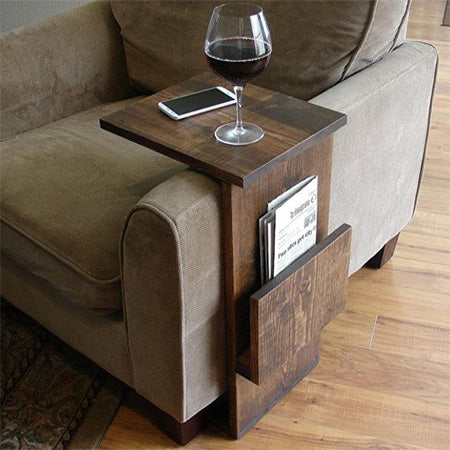 Armchair Tray For Drinks, Books Or Magazines