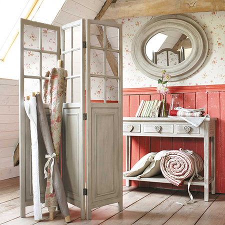Decorative 3-panel privacy screen