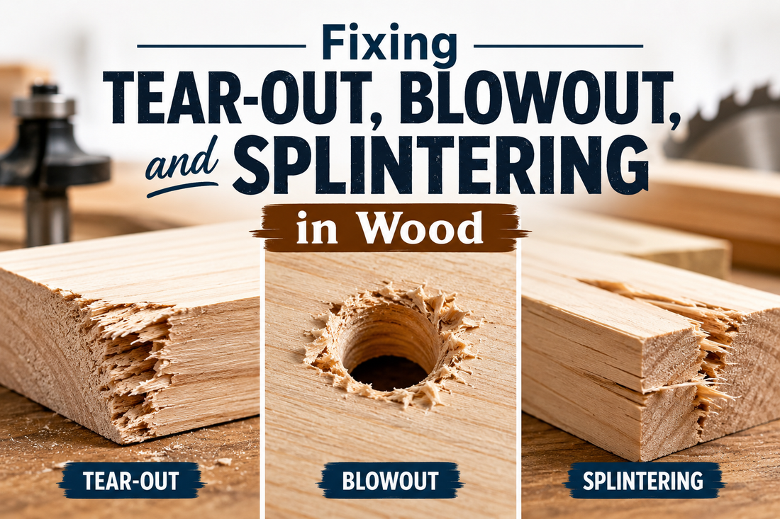 Fixing Tear-Out, Blowout, and Splintering in Wood