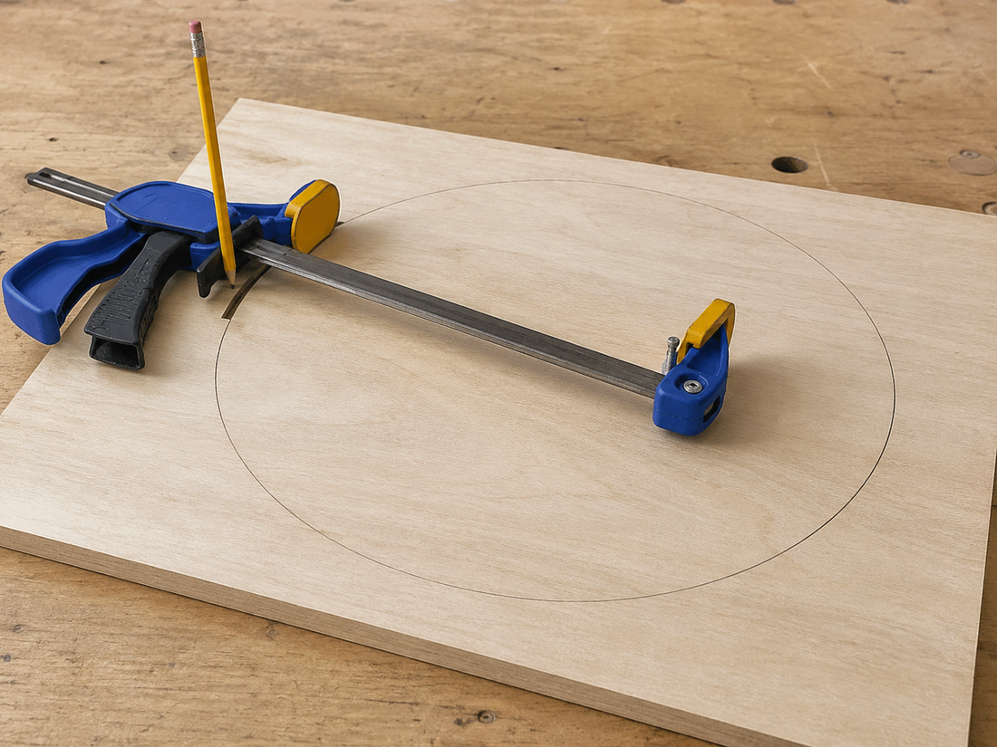 Turning a Bar Clamp into a Circle‑Drawing Compass