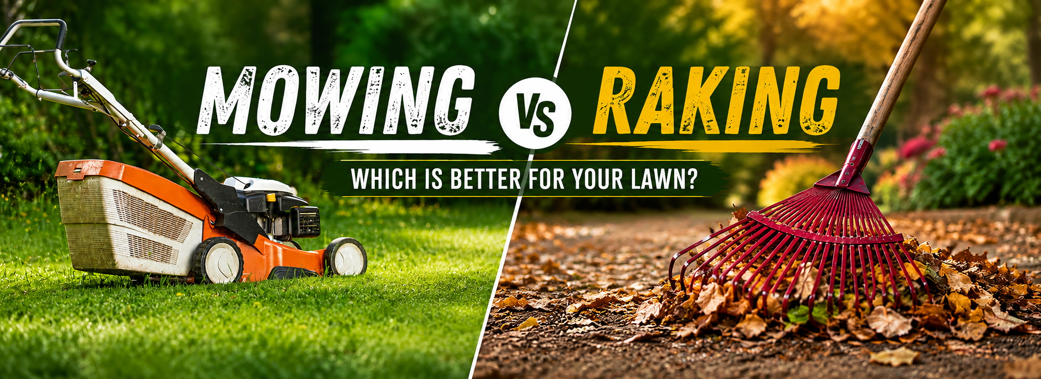 Mowing vs. Raking Leaves: Which Is Best for Your Lawn? – Tools4