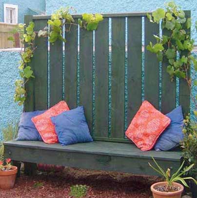 Patio Screen and Bench