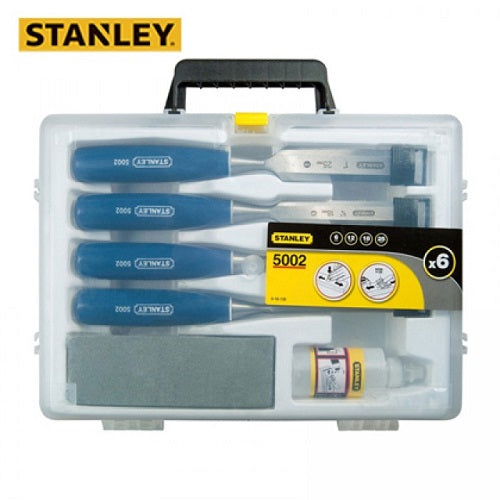Stanley 0-16-130 4 Piece Wood Chisel &#038; Oils Stone Set