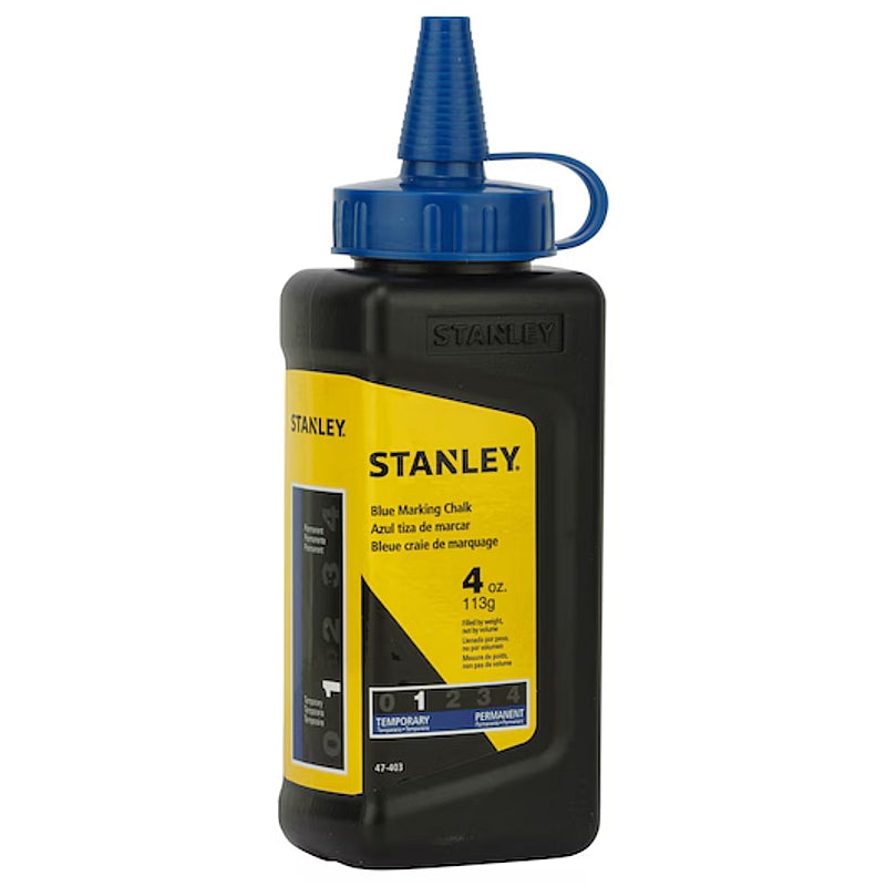 Stanley Chalk Line Reel 30M with Blue Chalk and Level | 0-47-443