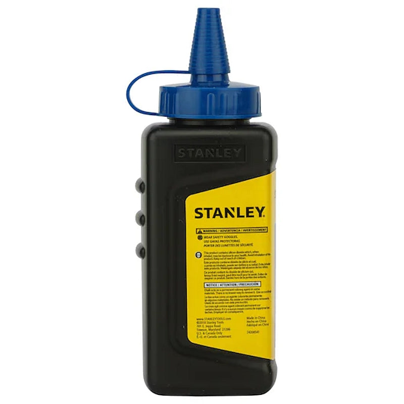 Stanley Chalk Line Reel 30M with Blue Chalk and Level | 0-47-443