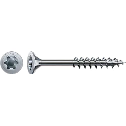 SPAX 50Pc Timber Construction T-STAR Plus T40 Screws, 8 x 140mm, Partial Thread, Flat Countersunk Head, 4CUT, WIROX | 0191010801405