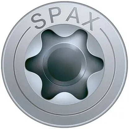 SPAX 50Pc Timber Construction T-STAR Plus T40 Screws, 8 x 140mm, Partial Thread, Flat Countersunk Head, 4CUT, WIROX | 0191010801405