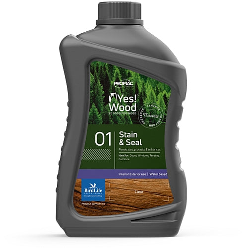 Yes Wood 01 - Stain & Seal, Ash Grey 1L | OB633-9-1L