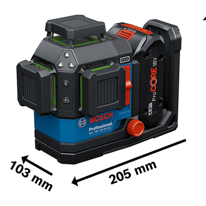 Bosch PRO GLL 18V-120-33 CG Cordless Line Laser (Bare Tool) | 0601065101