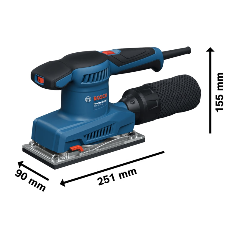 Bosch GSS 20-18 A Orbital Sander, 220W | 06010701K1