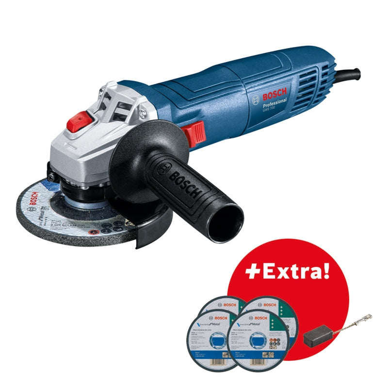 Bosch GWS 700 Angle Grinder 115mm, 710W + Discs + Carbon Brush | 06013A30K3