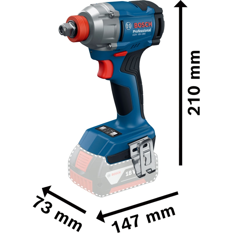 Bosch GDX 18V-285 Cordless Impact Driver/Wrench 2.0Ah Kit | 06019N2122