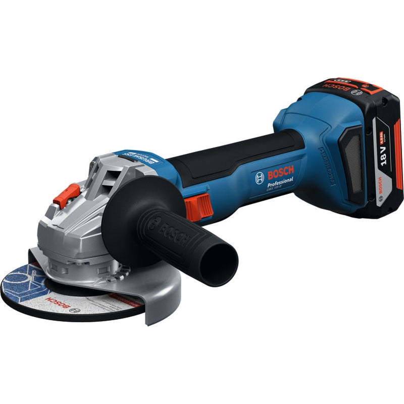 Bosch GWS 18V-8 Cordless Brushless Angle Grinder 125mm, 4.0Ah Kit | 06019N9020