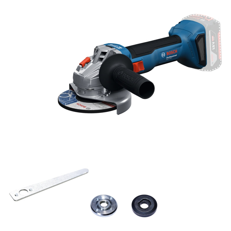 Bosch GWS 18V-8 Cordless Brushless Angle Grinder 125mm, 4.0Ah Kit | 06019N9020