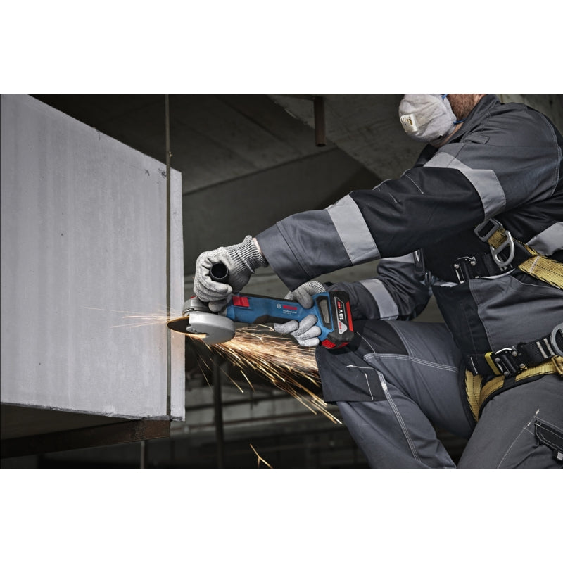 Bosch GWS 18V-8 Cordless Brushless Angle Grinder 125mm, 4.0Ah Kit | 06019N9020