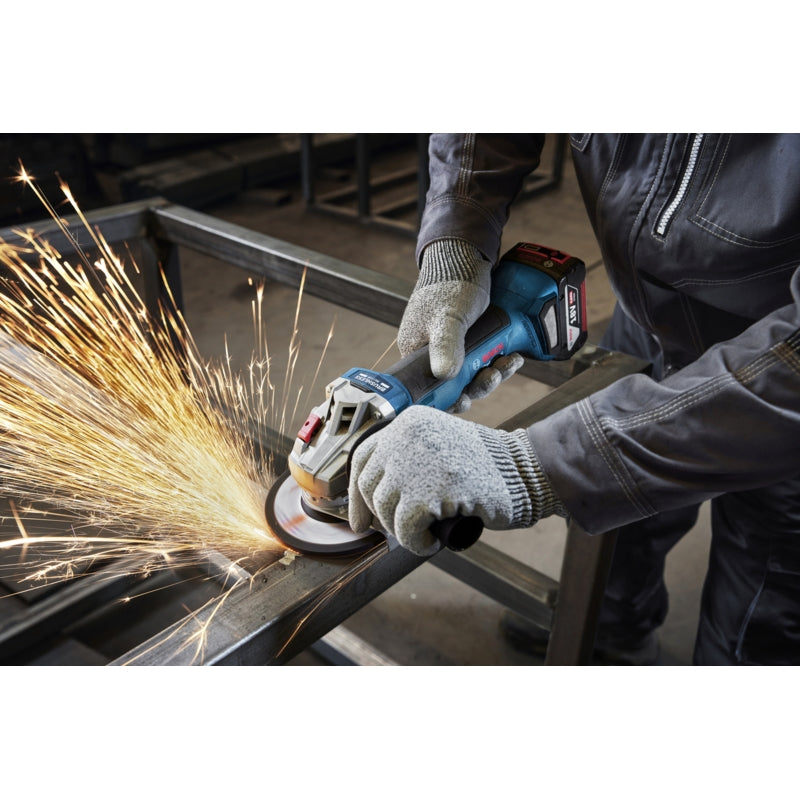 Bosch GWS 18V-8 Cordless Brushless Angle Grinder 125mm, 4.0Ah Kit | 06019N9020