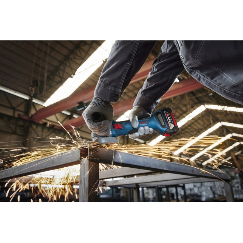 Bosch GWS 18V-8 Cordless Brushless Angle Grinder 125mm, 4.0Ah Kit | 06019N9020