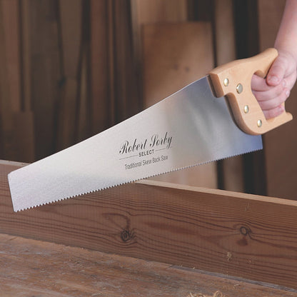 Robert Sorby Select Traditional Skew Back Handsaw, 22” (559mm) x 10TPI | RS-9500R