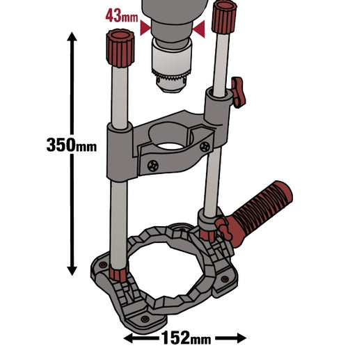 Milescraft DrillMate Drill Guide for Ø 43mm | 0821368 - Tools4Wood