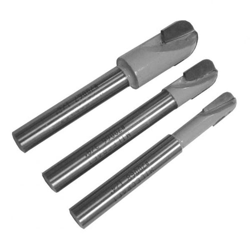 Long Shaft Router Milescraft - 3Pc Core Box Long Reach Router Bit Set - 1/4