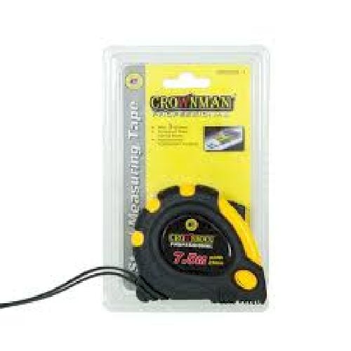 Crownman Tape Rubb 7.5m x 25mm (902527)