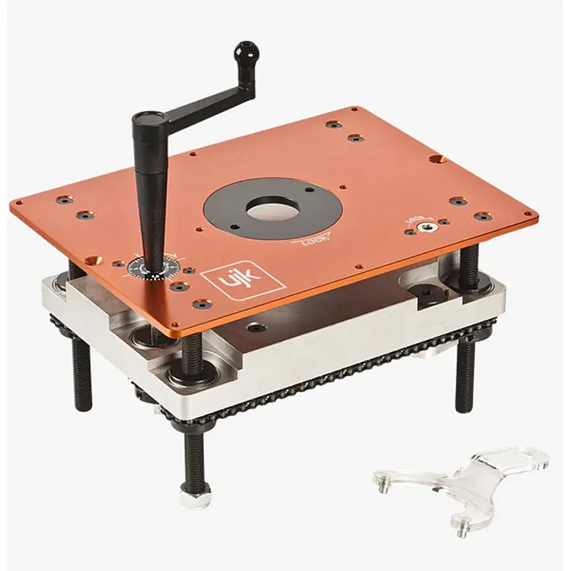 UJK Router Lift Mk II + Variable Speed Digital Readout Motor, Complete Package | 10039