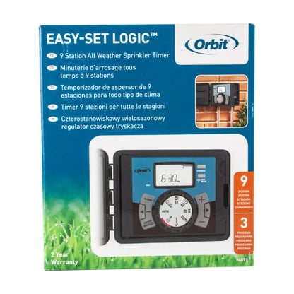 Orbit Easy-Set Logic 9-Station Outdoor Controller | 101009