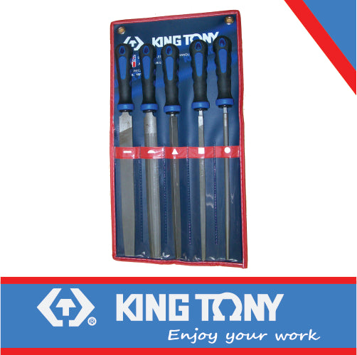 KING TONY FILE SET 2ND CUT 5 PCS 250mm | 1015GQ