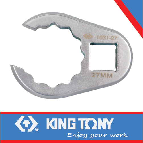 KING TONY 1/2"DR.CROWFOOT FLARE NUT END 27mm | 1031 27R