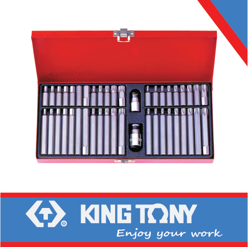 KING TONY BIT SET 44 PC X 10mm SHANK | 1044CQ