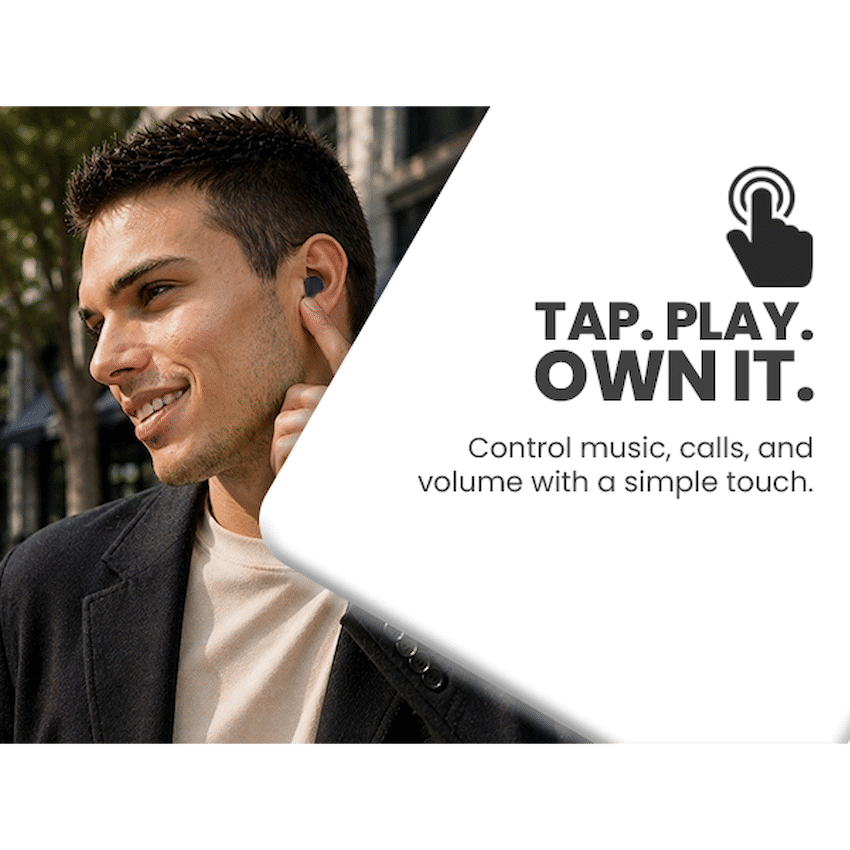 Volkano Scorpio Series True Wireless Earphones - Black | VK-1121-BK