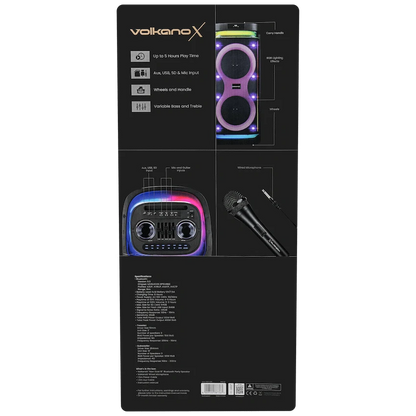Volkano X Titan Series Dual 10" Party Speaker | VKX-3907-D10