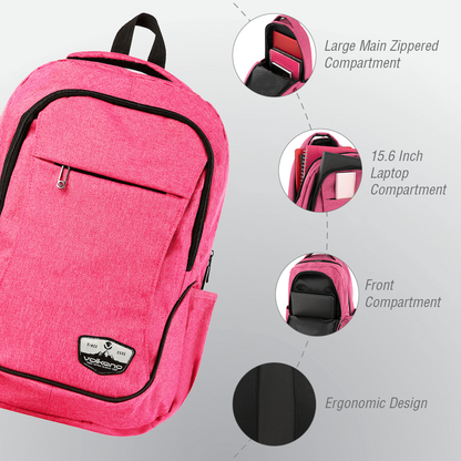 Volkano Victory Backpack - Pink Mel | VK-7038-PK