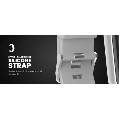 Volkano Active Tech Serene series Watch with heart rate monitor - Silver | VK-5072-SL[V2]