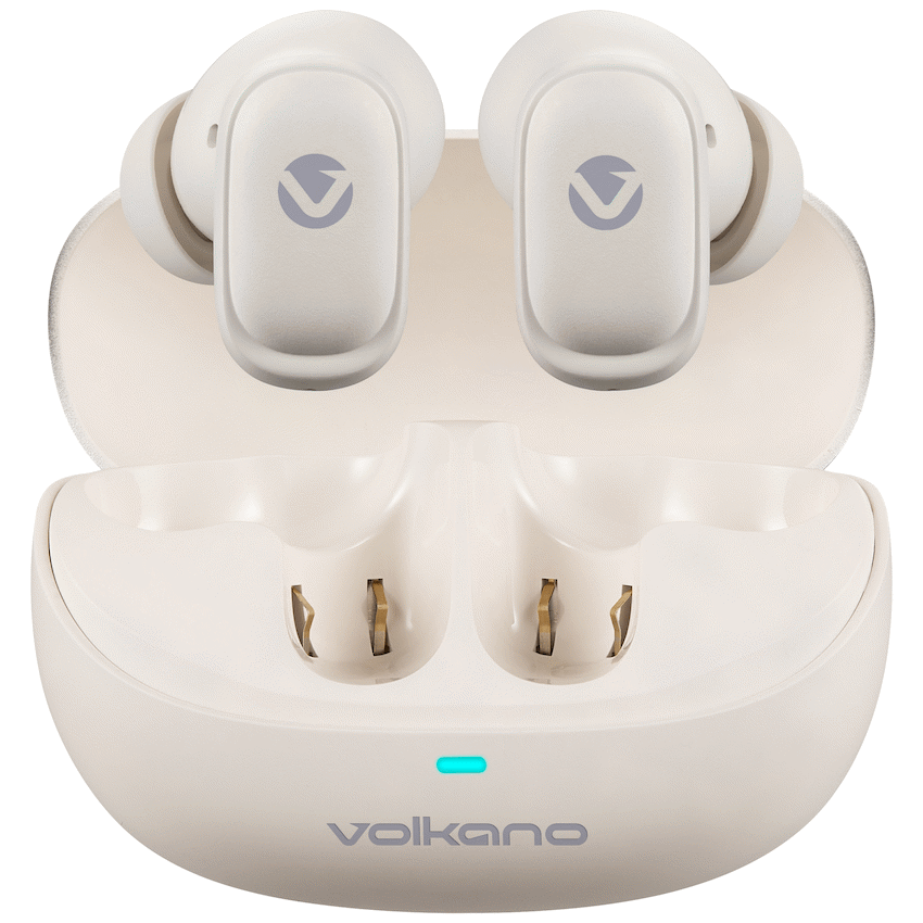 Volkano Sugar-Cube Active Noise-Cancelling True Wireless Earphones - Nude | VK-2222-ND