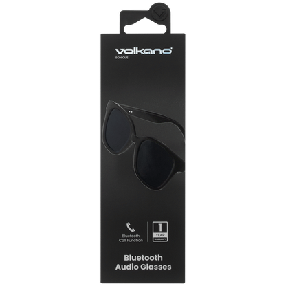Volkano Sonique Series Bluetooth Audio Glasses - Dark Lenses | VK-80001-BK