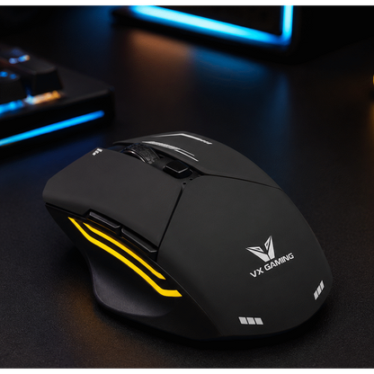 VX Gaming Kratos Series Wireless Rechargeable RGB Gaming Mouse | VX-207-BK