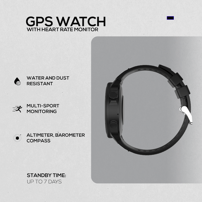 Volkano Active Tech Adrenaline Series GPS Watch with Heart Rate | VK-5081-BK[V2]