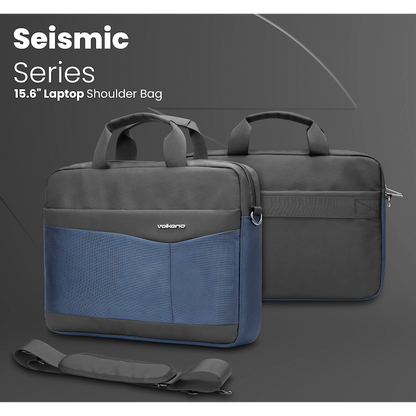 Volkano Seismic 15.6" Laptop Shoulder Bag Blk/Nvy | VK-9180-BKNV