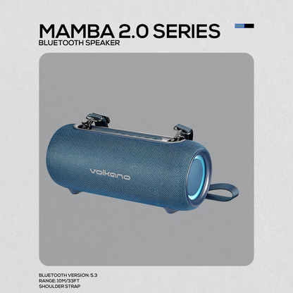 Volkano Mamba 2.0 Series Bluetooth Speaker - Blue | VK-3137-BL