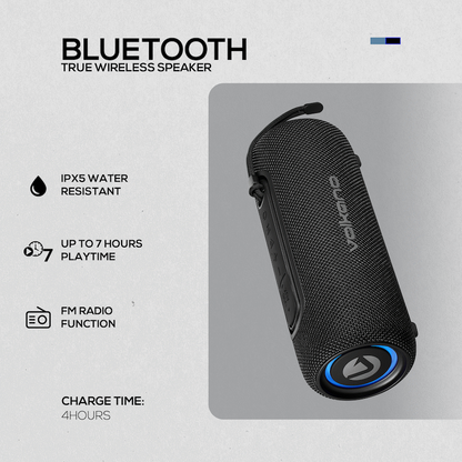 Volkano Mini Mamba 2.0 Series Bluetooth Speaker - Black | VK-3138-BK