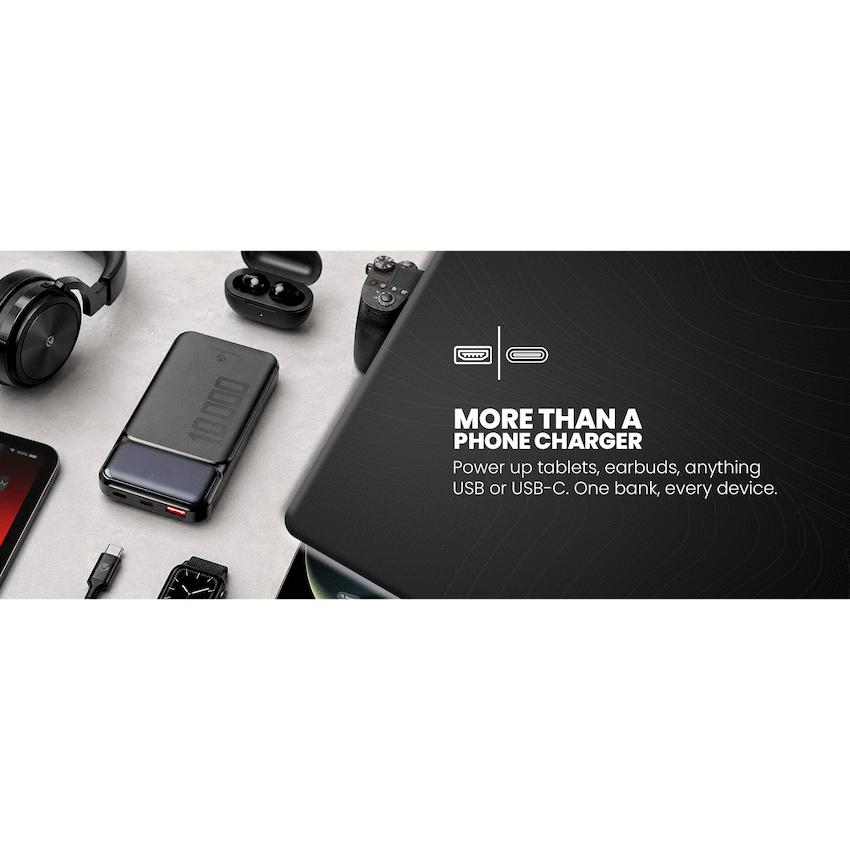 Volkano Roma Series 10000mah P.D. 20W Power Bank | VK-9024-BK