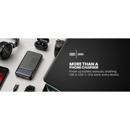 Volkano Roma Series 10000mah P.D. 20W Power Bank | VK-9024-BK