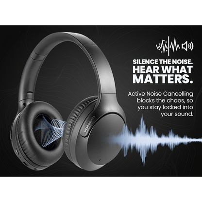 Volkano Odyssey ANC Bluetooth Wireless Headphone - Black | VK-2103-BK