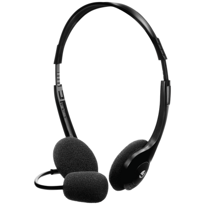 Volkano Chat 2 Stereo Headset with Boom Microphone | VK-20151-BK