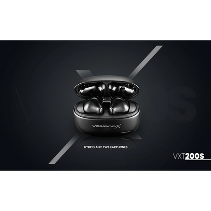 VolkanoX VXT200S Hybrid ANC TWS Earphones - Black | VKX-1119-BK